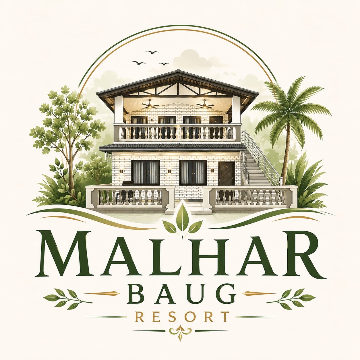 Malhar Baug Resort logo – family resort in Alibaug